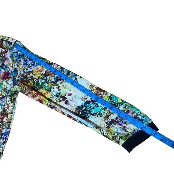 Zara Trafaluc Lightweight Bomber Jacket Size S Small Multicolored Floral Print - Picture 14 of 14